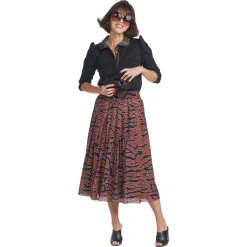 BURU White Label Peter Pan Tee - Black Lurex - Final Sale Tops