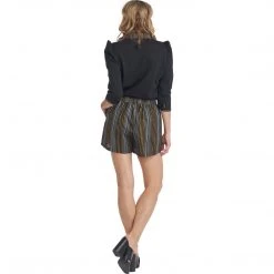 BURU White Label Bottoms Everyday Shorts - Lurex Stripe - Final Sale