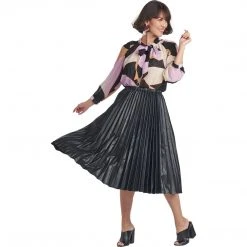 BURU Pink Label Clothing Bow Blouse - Abstract Chiffon - Final Sale