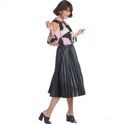 BURU Pink Label Clothing Bow Blouse - Abstract Chiffon - Final Sale