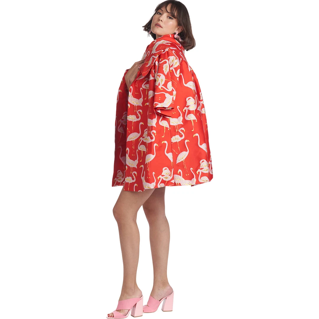 BURU White Label Flamingo Car Coat - Red 18 BURU White Label Flamingo Car Coat - Red