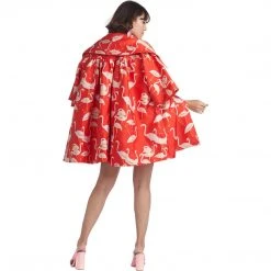 BURU White Label Flamingo Car Coat - Red 40 BURU White Label Flamingo Car Coat - Red