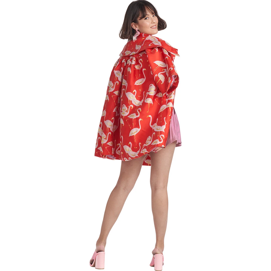 BURU White Label Flamingo Car Coat - Red 20 BURU White Label Flamingo Car Coat - Red