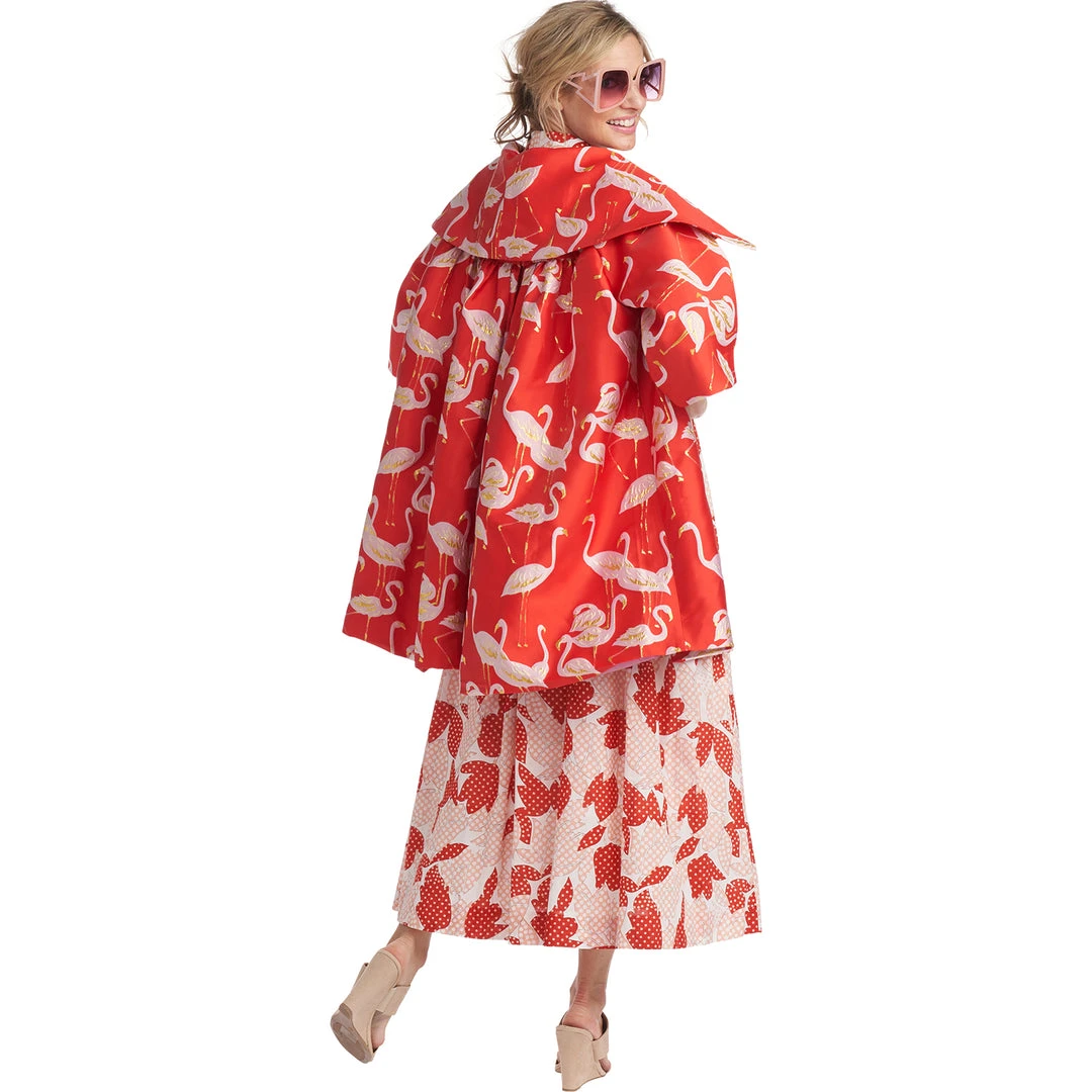 BURU White Label Flamingo Car Coat - Red 24 BURU White Label Flamingo Car Coat - Red