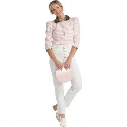 BURU White Label Clothing Peter Pan Tee - Blush Stripe