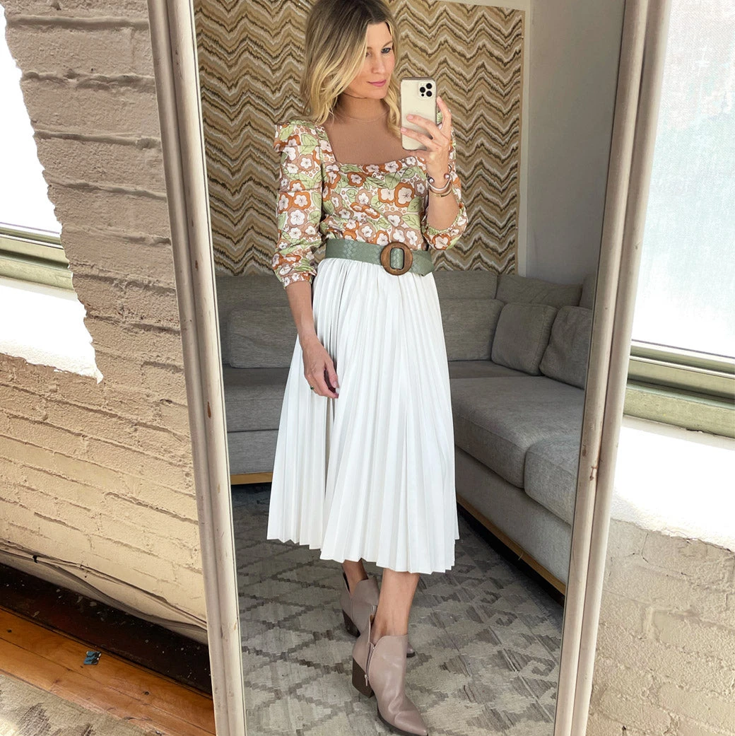 BURU Pink Label Square Neck Mini Dress - 70's Floral Dresses 9 BURU Pink Label Square Neck Mini Dress - 70's Floral Dresses