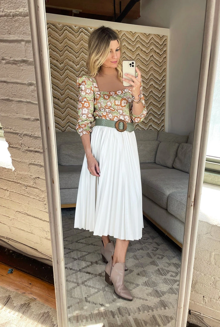 BURU Pink Label Square Neck Mini Dress - 70's Floral Dresses 6 BURU Pink Label Square Neck Mini Dress - 70's Floral Dresses