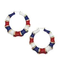 Buru Accessories Americana Hoops - Red, White & Blue