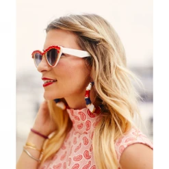 Buru Accessories Americana Hoops - Red, White & Blue