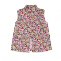 BURU White Label Sleeveless Mod Top - Pink Liberty Floral 26 BURU White Label Sleeveless Mod Top - Pink Liberty Floral