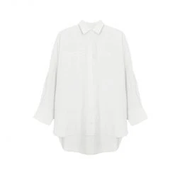 BURU White Label Boyfriend Shirt 2.0 - White Clothing
