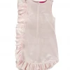 BURU Pink Label Clothing BURU X Megan Stokes Anniversary Ruffle Mini Dress - Pink Faille