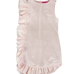 BURU Pink Label Clothing BURU X Megan Stokes Anniversary Ruffle Mini Dress - Pink Faille