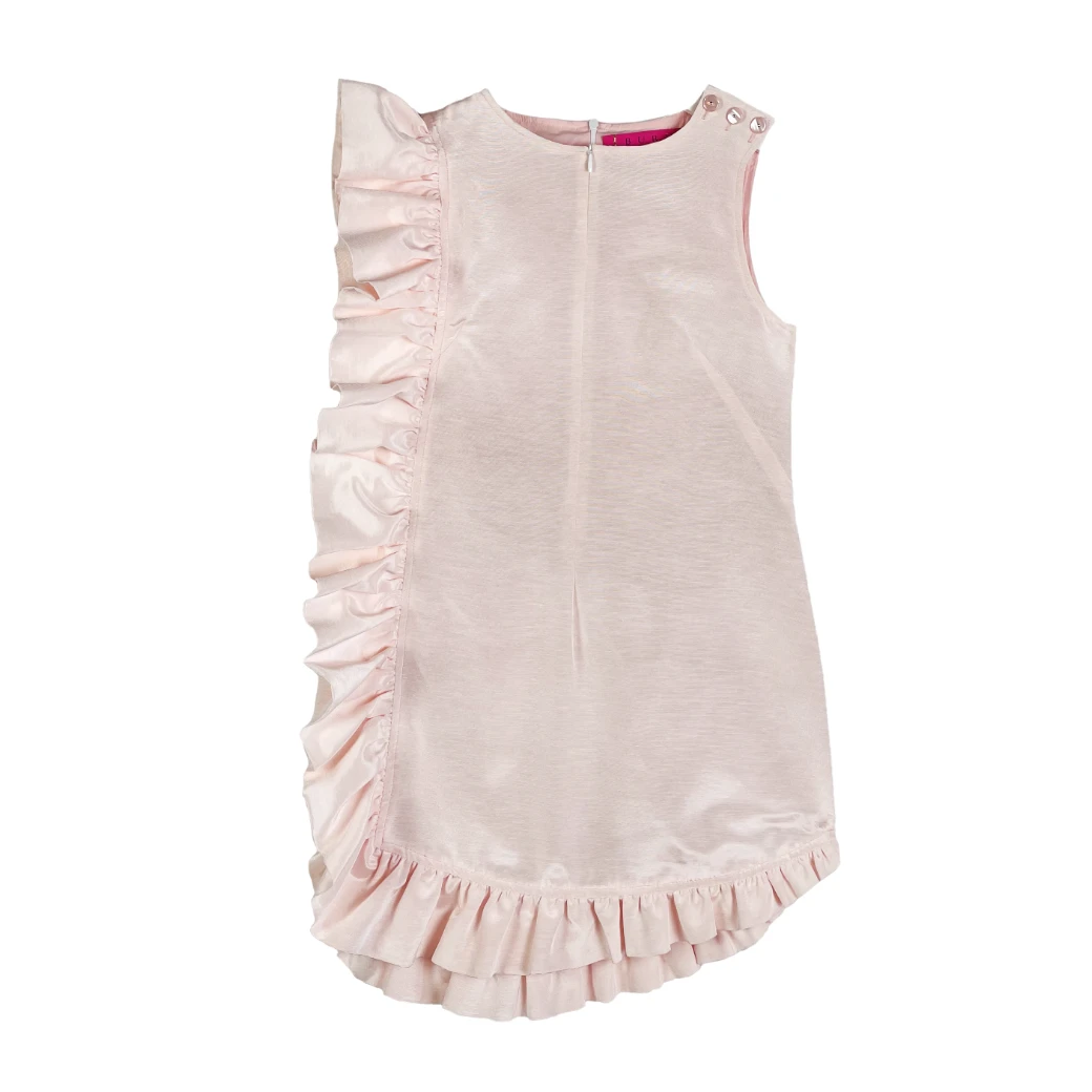 BURU Pink Label Clothing BURU X Megan Stokes Anniversary Ruffle Mini Dress - Pink Faille 11 BURU Pink Label Clothing BURU X Megan Stokes Anniversary Ruffle Mini Dress - Pink Faille