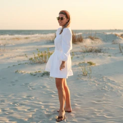 BURU Pink Label BURU X Megan Stokes Everyday MINI Skirt - White Quilted Knit Clothing