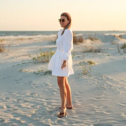 BURU Pink Label BURU X Megan Stokes Everyday MINI Skirt - White Quilted Knit Clothing