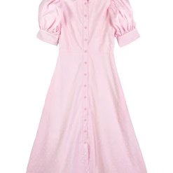 BURU Pink Label BURU X Megan Stokes Puff Sleeve Day Gown - Pink Daisy