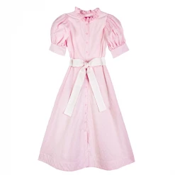 BURU Pink Label BURU X Megan Stokes Puff Sleeve Day Gown - Pink Daisy