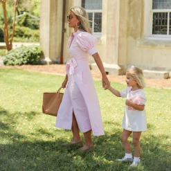 BURU Pink Label BURU X Megan Stokes Puff Sleeve Day Gown - Pink Daisy