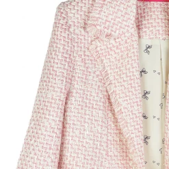 BURU Pink Label Clothing BURU X Val Boxy Blazer 2.0 - Pink & Ivory Tweed