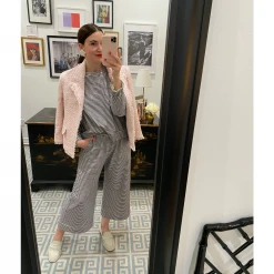 BURU Pink Label Clothing BURU X Val Boxy Blazer 2.0 - Pink & Ivory Tweed