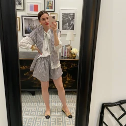 BURU White Label BURU X Val Everyday Pullover - Ivory & Navy Knit