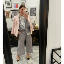 BURU Pink Label Clothing BURU X Val Boxy Blazer 2.0 - Pink & Ivory Tweed