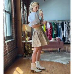 BURU White Label Everyday Mini Skirt - Khaki