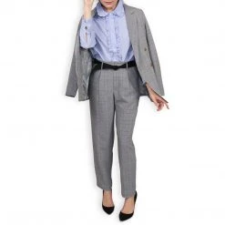 BURU White Label Clothing Bleu Et Noir Trousers - Final Sale