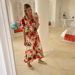 BURU Bow Housecoat - Pink Lily - PRE-SALE