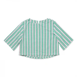 BURU White Label Clothing Boxy Mom Crop - Green & Pink Plaid 17 BURU White Label Clothing Boxy Mom Crop - Green & Pink Plaid