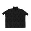 BURU White Label Clothing Boxy Turtleneck - Black Marble