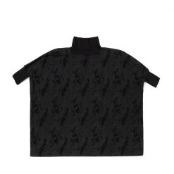 BURU White Label Clothing Boxy Turtleneck - Black Marble