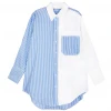 BURU White Label Boyfriend Shirt 2.0 - Blue Stripe