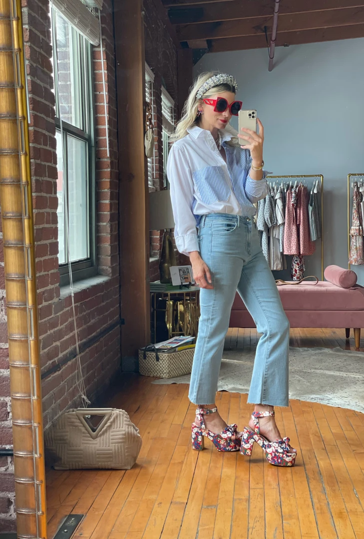 Buru Accessories Floral Platforms - Red, White & Blue 8 Buru Accessories Floral Platforms - Red, White & Blue