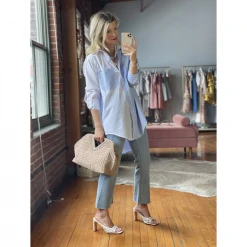 BURU White Label Boyfriend Shirt 2.0 - Blue Stripe