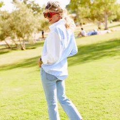 BURU White Label Boyfriend Shirt 2.0 - Blue Stripe