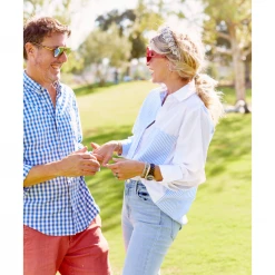 BURU White Label Boyfriend Shirt 2.0 - Blue Stripe