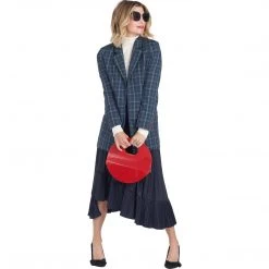 BURU Pink Label Clothing Open Blazer - Green Tartan