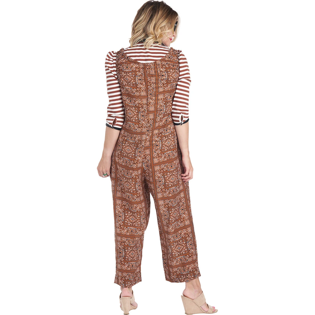 BURU White Label Clothing Bandana Jumpsuit - Brown 12 BURU White Label Clothing Bandana Jumpsuit - Brown