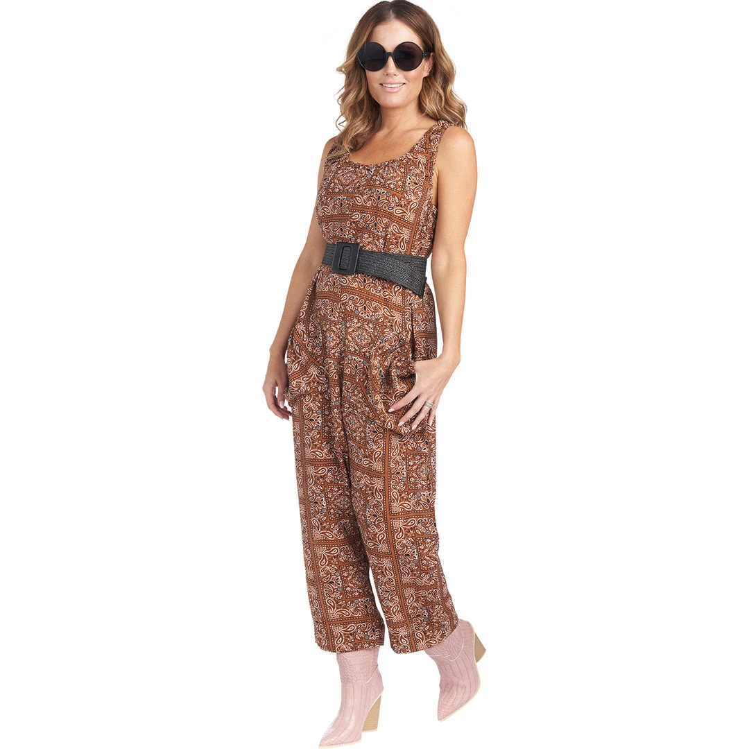 BURU White Label Clothing Bandana Jumpsuit - Brown 10 BURU White Label Clothing Bandana Jumpsuit - Brown