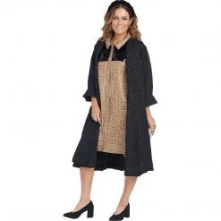 BURU White Label Zip Up Vest Dress - Tan & Black - Final Sale