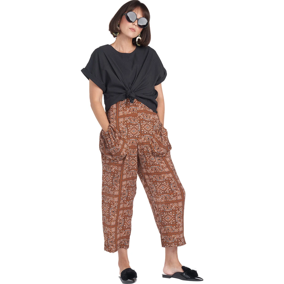 BURU White Label Clothing Bandana Jumpsuit - Brown 6 BURU White Label Clothing Bandana Jumpsuit - Brown