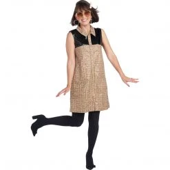 BURU White Label Zip Up Vest Dress - Tan & Black - Final Sale