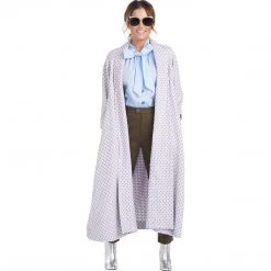 BURU Pink Label Clothing Swing Coat - Lavender Woven Cotton - PRE-SALE