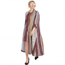 BURU Pink Label Swing Dress Knee Length - Gold/Ivory Woven - Final Sale Clothing