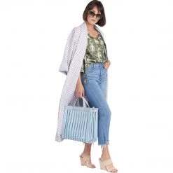 BURU Pink Label Clothing Swing Coat - Lavender Woven Cotton - PRE-SALE