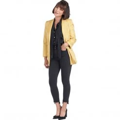 BURU Pink Label Clothing Open Blazer - Gold Cotton - Final Sale