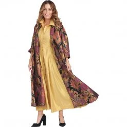 BURU Pink Label Long Sleeve Placket Front Shirtdress - Gold Cotton