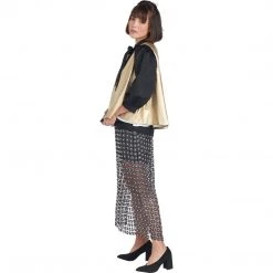 BURU Pink Label Clothing Bow Blouse - Black Moiré